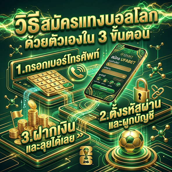 วิธีสมัครแทงบอลโลก