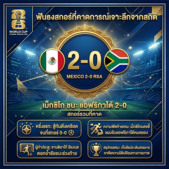 ทีเด็ดแทงบอล เม็กซิโก พบ แอฟริกาใต้